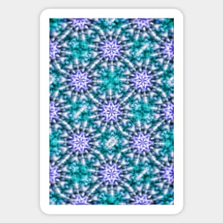 Snowflake kaleidoscope pattern Sticker